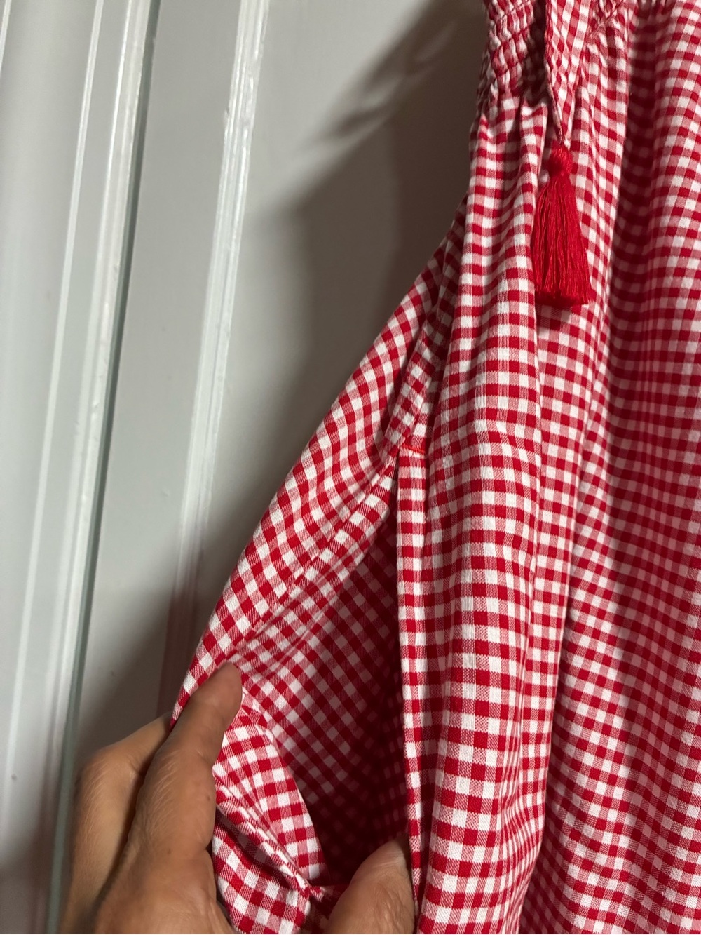 Old Navy Red and White Gingham Dress - Picture 4 of 6